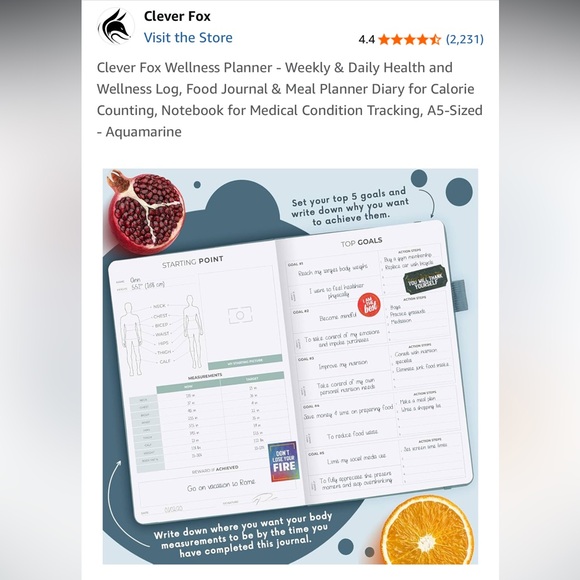 Clever Fox Wellness Planner - Picture 4 of 5